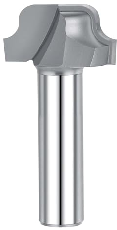 SpeTool Frukt saft spår fräs 6 mm radie 12 mm skaft, skål och bricka frässtift för tillverkning av dräneringsspår, dekorativa kanter och individuella träbearbetningsprojekt