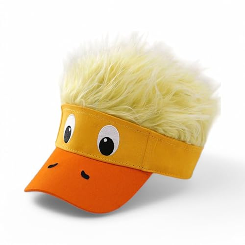 dalerno Lustige Enten-Kappe mit flauschigem Kunstfell – Unisex, verstellbar und perfekt für Karneval, Festivals & Outdoor-Spaß witziges Entenkostüm Fasching