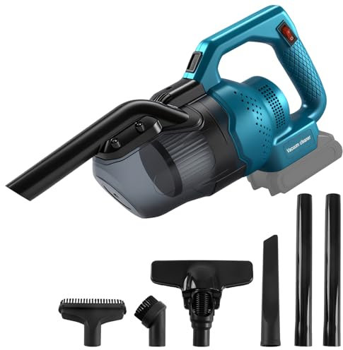 Aspirapolvere manuale a batteria Makita 18 V, aspirapolvere multifunzione 4 in 1, ugello per pavimento, contenitore 0,7 l, per casa e auto, peli di animali