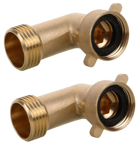 VICASKY 2pezzi Connettore per Tubo Acqua Camper Raccordo per Tubo Flessibile Collegamento Metallico Adattatore per Rubinetto Senza Perdite Resistente all’Usura Alta Pressione