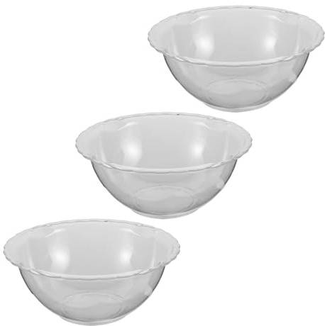 FRCOLOR 3pezzi Vasca per Lavaggio del Viso Trasparente Portatile e Facile da Pulire Adatta per Saloni di Bellezza Spa e Uso Domestico Realizzata in Acrilico Resistente