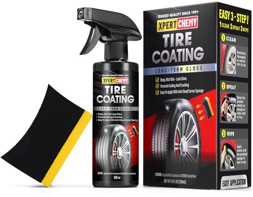 XPERTCHEMY Reifenbeschichtung, Reifenpflege, Reifenglanz Langanhaltendes, pflegt & schützt Gummi & Reifen vor Rissbildung & Farbausbleichung, Endurance High Gloss für Autoreifen, Auto Pflege