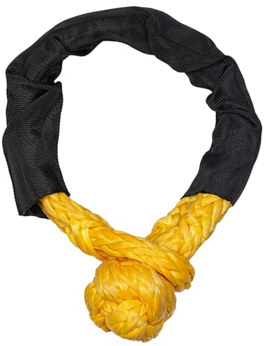 Corde de récupération à manille souple 1,2 x 50,8 cm, résistance à la rupture 16 964,4 kg pour camion SUV synthétique