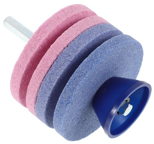 Toddmomy Affilatrice Lame Tosaerba Doppio Strato con Testa Smerigliatrice Industriale Resistente Strati per Uso Domestico e Professionale Affilacoltelli Compatibile con Trapano Strumento