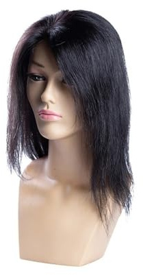 JIANBOHAIRS Echthaar-Topper-Perücke for Frauen, gerade, Mono-PU-Basis mit Clips im Haar, Toupet, Remy-Haarteil for Thinning Hair(9cmx15cm)
