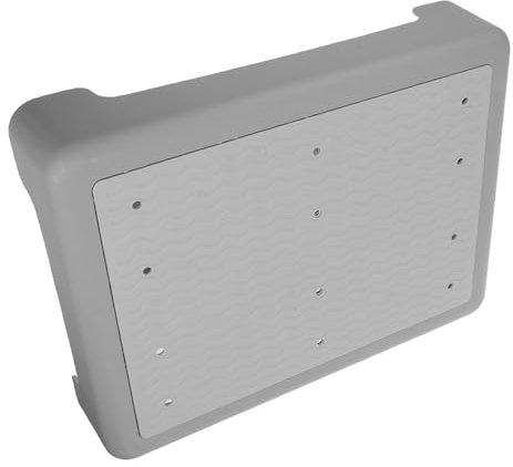 Veemoon Marchepied Antidérapant Gris Surface Ondulée, Petit Format 44x34x9,5 Cm, Tabouret de Sécurisé pour Seniors et Garçon et Filles, Aide la Mobilité Intérieure et Extérieure,