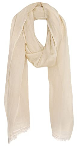 Bovari Pashmina Kaschmir Schal Damen - 70% Kaschmir 30% Seide - extra leicht/dünn - Sommerschal - 200 x 70 cm