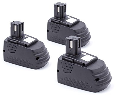 vhbw 3x batteria compatibile con Hilti SFL 12/15 Flashlight, SID 121-A, SF121-A utensile elettrico (3000 mAh, NiMH, 12 V) - Sostituisce SFB121, SFB126, SFB126A