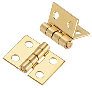 sourcing map 10Stücke Schmuck Fall Holzkiste Scharniere Armaturen Golden 0,32Mini