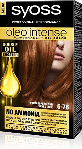 Syoss Color Oleo Intense 6-76 warm koperblond haarverf - 1set