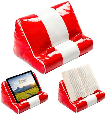 Gifts for Readers & Writers BuchkissenTabletständer für das DinerBett hochwertiger gepolsterter Buchhalter für freihändiges Lesen stilvoller Tablethalter für das Bett und iPadHalter für den Schoß