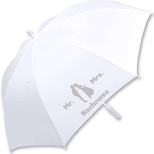 iX-brella XXL Hochzeits-Stockschirm Automatik - All In White