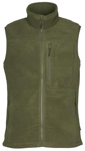 Pinewood Herren Fleeceweste, ärmellose grün, schwarz, oder blaue Outdoor Weste aus 100% übergebliebenen Stoffe, ideales Fleece für die Jagd und zum Wandern