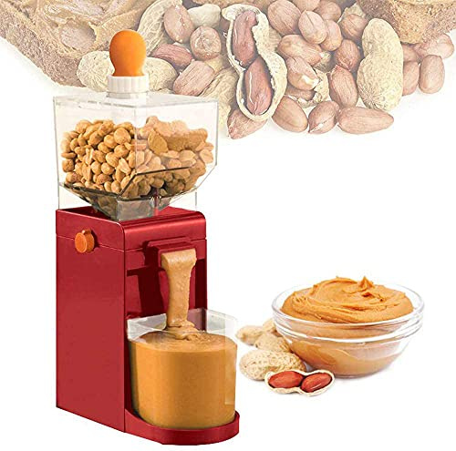 Electric Peanut Butter Maker Machine,Grain Grinders Mill Machine Easy to Operate, for Coffee Corn Peanut Cashews Hazelnuts Mini DIY Making Peanut Grinder Grinder