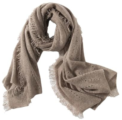 Damen Kaschmir 150 * 70 Strickschal Weich Warm Herbst und Winter Schals, Lila Fleece-Farbe, Einheitsgröße