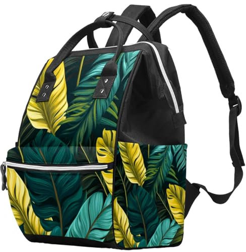 TFCOCFT Reiserucksack, kleiner Rucksack, Bananenbaum, Palme, Grün, tropisch, Handgepäck-Rucksack, A1o1jn43ntswsv, 10.6x7.8x14 in, Reiserucksäcke