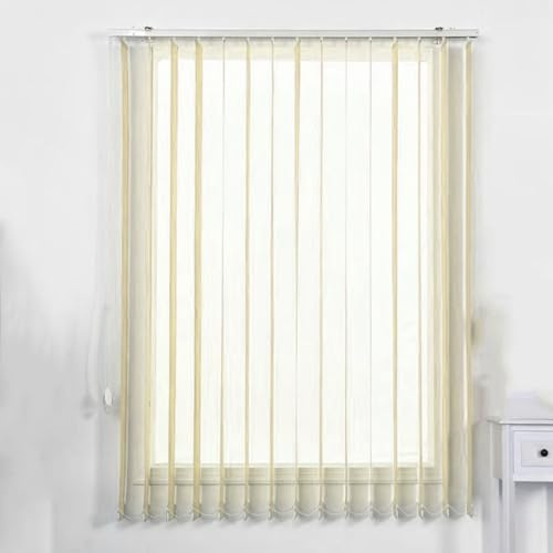 X1NGFU Lamellenvorhang nach Maß,Vertikal Lamellen Vertikaljalousie,lichtdurchlässig Lamellen Vertikallamellen Schiebegardine,für Wohnzimmer Büro,Anpassbare Farben,Breite×Höhe (100cm x 160cm)