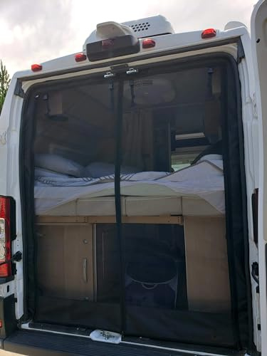 BKICKI Moustiquaire pour porte arrière Ram Promaster, Peugeot Boxer, Fiat Ducato
