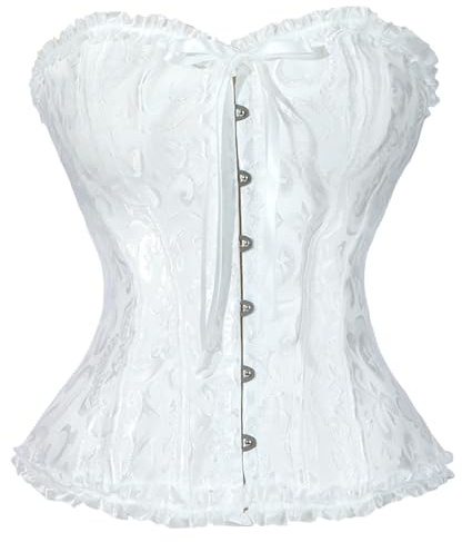 OPLERT Corset pour femmes, corset de taille, Top Shaper, bustier gothique vintage avec corsage