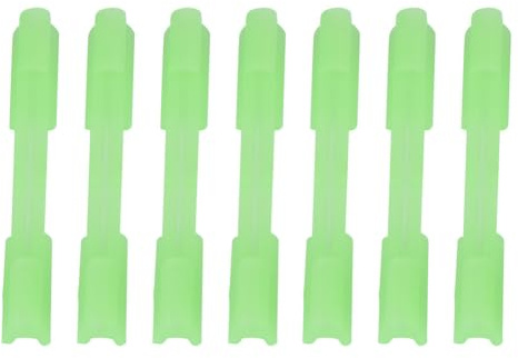 ANKROYU Lot de 40 supports de bâton lumineux pour embouts de canne à pêche, accessoires de pêche nocturne en plastique ABS durable, clips fluorescents pour bâtons lumineux, tailles