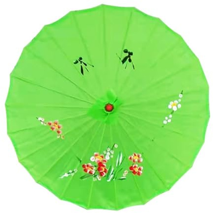 EMOCHOPEI Legno bastone tessuto ombrello di seta esposizione attrezzature ombrello artigianato antico