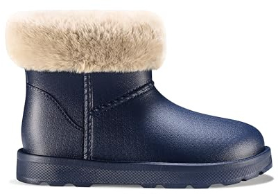 ESTRO Stivaletti Donna Invernali Bassi - Stivali Pioggia Donna Gomma Stivali da Pioggia Stivaletti con Pelo F115