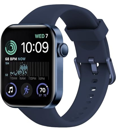 Montre Connectée Femme Homme avec Appels Bluetooth, 1.85 HD Smartwatch avec 140+ Modes Sportifs, Etanche IP68 Montre Connectee avec Podometre/Cardiofrequencemetre/Moniteur de Sommeil pour Android/iOS