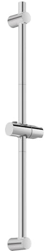 Auralum Barra de Ducha 90cm de Acero Inoxidable, Columna de Ducha sin Grifo con Soporte Ajustable 360°, Ø22mm Compatible con Agujeros Existentes (0-80cm), Estilo Minimalista para Renovación, Cromo