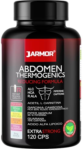 Integratore Alimentare Abdomen Thermogenics 120 capsule - Acetil L Carnitina e Acido Alfa Lipoico