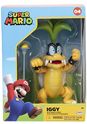 Nintendo Super Mario 4 tum figur – Iggy Koopa med stav
