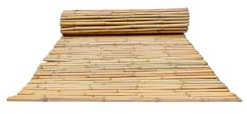 poppe-portal Bambuszaun Rollzaun Bambusmatte Gartenzaun Heckenzaun Lattenzaun (Bambusrollzaun, 24/26mm 150cm H x 250cm B)