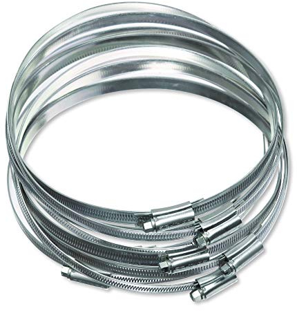 Eclipse Professional Tools ECW1-8 W1 Lot de 10 colliers de serrage à vis sans fin en acier doux 150-180 mm