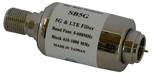 Sky Blue SB5G 5G & LTE Filter Remove Interference on Antenna Signal, Blocks 610-1000 MHz
