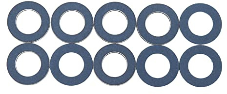 Rondella del Tappo di Scarico Dell'olio, 10 Pezzi 90430‑12031 Alluminio Set di Guarnizioni del Tappo di Scarico della Coppa Dell'olio Alte Prestazioni