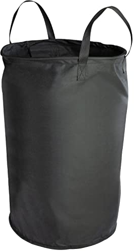igadgitz home U7234 Polyester Fabric Laundry Basket, Fabric Laundry Bin, Washing Basket 75L (16.5 gal) - Black