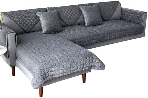 Bezug Sofa Sitzbezug Samt Couchbezug 2 3 Sitzer Sofakissen/Sofabezug L Form Ecksofa Sofa/Couch überwurfdecke, Couch Überwürfe Sofahusse Sofaüberwürfe rutschfest Sofa Abdeckung ( Color : #14 , Size : 1