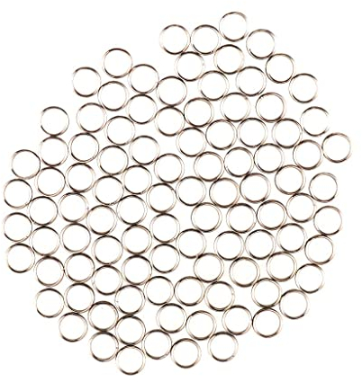 Edelstahl-O-Ringe für Dart-Schaft, Barrel-Bänder, Dart-Zubehör, 100 Stück, silberfarben