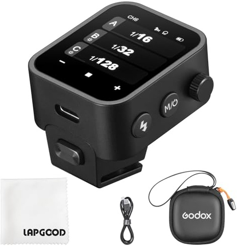 Godox X3-N Kamerablitz Blitzauslöser, X3N 2.4GHz Wireless Flash Trigger | OLED-Touchscreen,TCM,Integrierter Lithium-Akku (Typ-c-Ladung),Kabelloser Blitzauslöser für Nikon Kamera