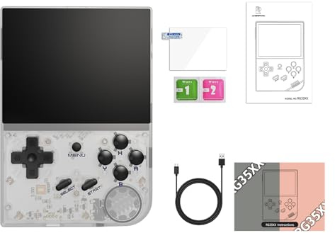 2024 Nuova console di gioco portatile RG35XX aggiornata, 3,5 pollici 64G/192G Retro Game Player portatile, supporta Linux e Garlic Dual System, supporta l'uscita TV HDMI 64G