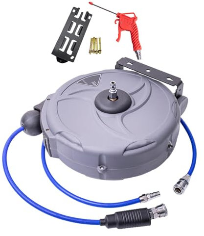 Pneumatic Hose Reel Heavy Duty Auto Rewind Swivel Bracket