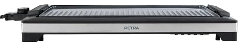 Petra 2 in 1 Elektrischer Grill – Doppelte Antihaft-Kochplatte, Plancha Flachgrill & Grillplatte, Abnehmbare Fettauffangschale, PFAS-frei, Abnehmbarer Temperaturregler, Max. 250°C, 2200W, PT6244VDE
