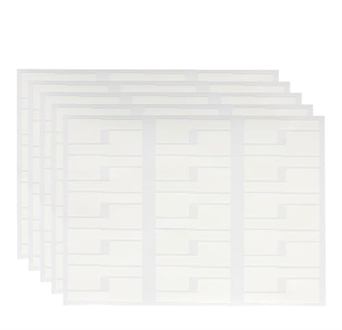 HXSZWJJ 900 Pezzi Adesivo for Etichette for Cavi PC di Rete Impermeabile UTP Filo for Fascette for Cavi marcatore organizzatore Etichetta Strumento di Gestione Tag Adesivo(White)