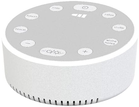 Generatore di rumore bianco compatto con batteria ricaricabile, ideale per viaggi e meditazioni