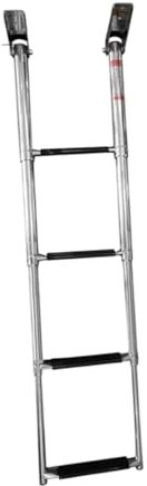 KiBcsLic Marine Boarding Ladder for Boats And Pools with Components, 4 Step