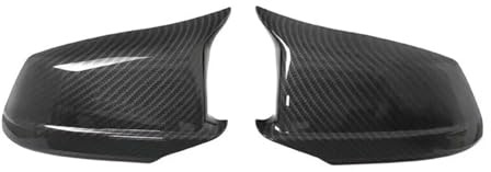Auto Spiegelkappen Für 5er-Serie Für F10 Für F11 2010-2013 Auto-Rückspiegel-Seitenspiegel-Abdeckungs-Aufkleber-Flügelkappe Außentürgehäuseverkleidung LHD(Carbon)