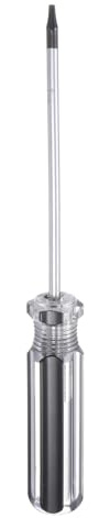 QUARKZMAN Cacciavite Torx aimanté Asta 3x75mm Testa A Stella 6 Punte T6 Acciaio Con Impugnatura Antiscivolo Per Riparazione E Miglioramento Elettrodomestici Nero