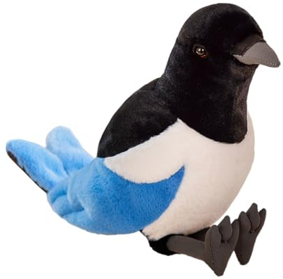 Realistisches -Plüschtier – weicher Plüschvogel, süße Stoffpuppe, ergänzendes Lernspielzeug, Komfortables Design zum Spielen, Schreibtisch-Wächterpuppe, Geschenk für Kinder, Spaß so