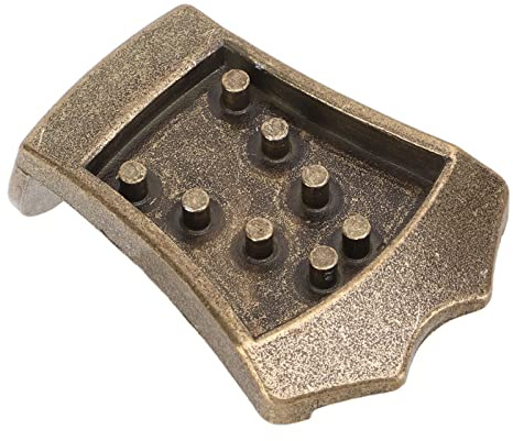 Drfeify Mandolin Tailpiece, Metal Bridge Replacement Part for 8 String Vaulted Mandolin, with One Piece Cast Design for Improved Tone and Volume (Bronze)