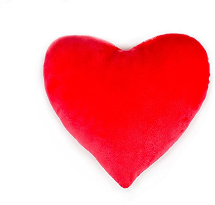 SUNYOU Heart Cushion, Red Soft Fluffy Throw Pillows Cushions Valentine's Day Gifts(Love Heart)