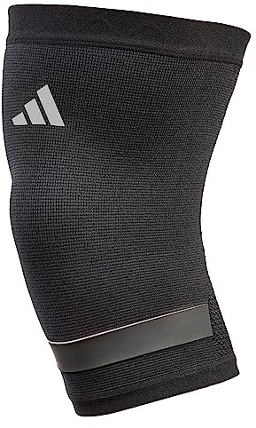 adidas Gewichthebergürtel - Flexible Kniebandage Männer, Damen für den Sport, Nylon, Schwarz